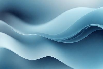 The primary subject of the image is a blue wave, which is the main focus of the scene. The setting is a blue background, which creates a visually appealing contrast with the wave. The visual style of the image is a digital art or illustration, as it is a well-crafted and detailed representation of the wave. The dominant colors in the image are blue and white, giving it a calm and serene atmosphere.
