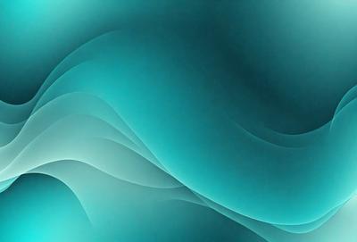 The primary subject of the image is a blue and white ocean wave. The setting is a blue ocean, and the visual style is a digital art or illustration. The dominant colors are blue and white, creating a calm and serene atmosphere.