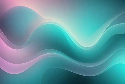 The primary subject of the image is a blue and white wave pattern. The setting is a blue background, and the visual style appears to be a digital art or illustration. The dominant colors are blue and white, creating a calm and soothing atmosphere.