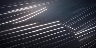 The primary subject of the image is a pattern of light and dark stripes. The setting is a dark background, which contrasts with the light and dark stripes. The visual style appears to be a combination of digital art and illustration. The colors and mood of the image are predominantly dark, with the light and dark stripes creating a sense of depth and contrast.