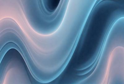 The primary subject of the image is a blue and white swirl pattern, which appears to be a digital art or illustration. The setting is a blue background, and the visual style is a combination of digital art and illustration. The dominant colors are blue and white, creating a calm and soothing atmosphere.