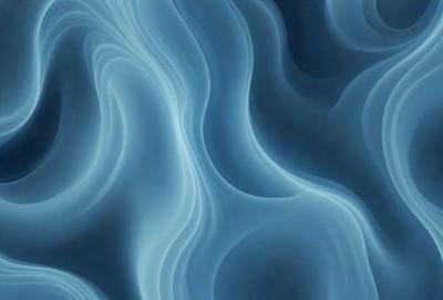The primary subject of the image is a blue, swirling, and flowing pattern. The setting is a blue background, which creates a visually striking contrast with the swirling pattern. The visual style appears to be a combination of digital art and illustration, as the swirling pattern is intricately detailed and the overall atmosphere is vibrant and dynamic. The dominant colors are blue and white, with the blue background providing a sense of depth and contrast to the swirling pattern.