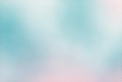 The primary subject of the image is a cloudy sky. The setting is a blue and white background, which creates a serene and calming atmosphere. The visual style is a combination of a photo and digital art, giving the image a unique and artistic appearance. The dominant colors are blue and white, which contribute to the overall mood of the scene.
