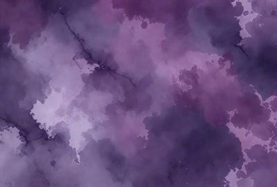 The primary subject of the image is a purple and white painting or drawing. The setting is a purple background, which creates a unique and artistic atmosphere. The visual style appears to be a combination of digital art and illustration, as the colors and patterns are intricately detailed. The dominant colors are purple and white, which contribute to a calming and serene mood.