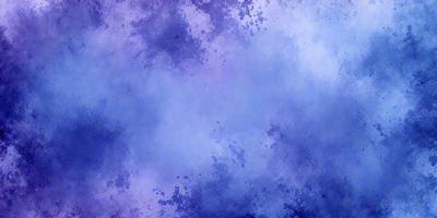 The primary subject of the image is a blue background with a purple tint. The setting is a cloudy sky, and the visual style is a digital art or illustration. The dominant colors are blue and purple, creating a calm and serene atmosphere.