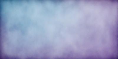 The primary subject of the image is a purple and blue sky with a hazy, foggy appearance. The setting is a cloudy sky, and the visual style is a photo. The colors and mood of the image are predominantly purple and blue, creating a serene and dreamy atmosphere.