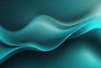 The primary subject of the image is a blue wave, which is the main focus of the scene. The setting is a dark blue background, creating a contrasting and dramatic effect. The visual style is a digital art or illustration, as the wave is depicted in a detailed and artistic manner. The dominant colors are blue and black, giving the image a calm and serene atmosphere.