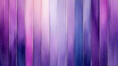 The primary subject of the image is a row of six different colored stripes, arranged in a vertical manner. The setting is a wall, and the visual style appears to be a digital art or illustration. The colors and mood of the image are predominantly purple, creating a calm and serene atmosphere.