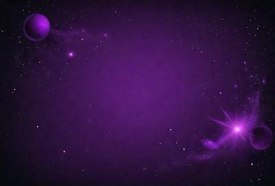 The primary subject of the image is a purple background with a few stars visible. The setting is a night sky, and the visual style appears to be a digital art or illustration. The colors and mood of the image are predominantly purple, creating a serene and calming atmosphere.