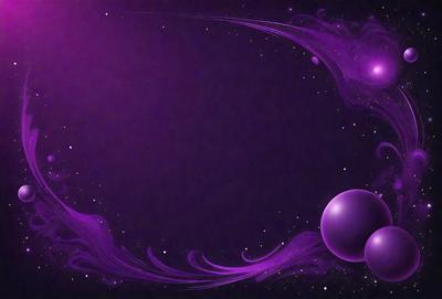 The primary subject of the image is a purple background with a purple and white swirl pattern. The setting is a space-themed background, featuring a purple and white swirl pattern. The visual style is digital art, as the swirl pattern is created using digital tools. The colors and mood of the image are predominantly purple, giving it a calming and serene atmosphere.