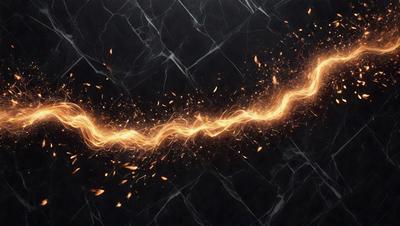 The primary subject of the image is a yellow line or flame, which appears to be a digital art or illustration. The setting is a black background, which contrasts with the yellow line. The visual style suggests that the image is a creative and artistic representation of a flame or a line. The colors and mood of the image are predominantly yellow and energetic, giving the impression of a dynamic and vibrant scene.