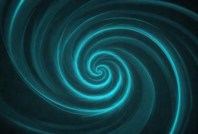 The primary subject of the image is a spiral pattern, which is the main object, scene, or focus of the image. The spiral pattern is set against a dark blue background, creating a visually striking contrast. The visual style of the image is digital art, as it appears to be a digital illustration or a digital drawing. The dominant colors in the image are blue and purple, giving the overall atmosphere a sense of depth and sophistication.