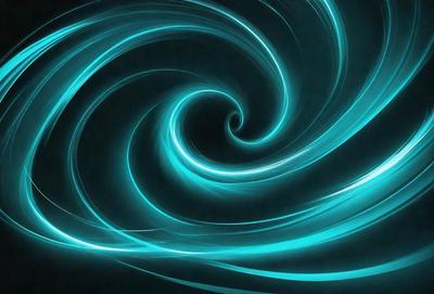 The primary subject of the image is a spiral-shaped blue swirl, which is the main object, scene, or focus of the image. The setting or background is a dark blue surface, which adds to the overall atmosphere. The visual style of the image is digital art, as it is a digital illustration of a spiral. The dominant colors in the image are blue, which creates a calm and soothing mood.