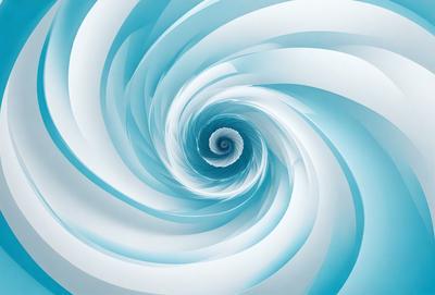 The primary subject of the image is a spiral pattern, which is the main object, scene, or focus of the image. The spiral pattern is set against a blue background, creating a visually appealing and vibrant scene. The spiral pattern is a digital art piece, showcasing the artist's skill in creating intricate designs. The overall atmosphere of the image is dynamic and engaging, with the blue color palette adding a sense of calmness and tranquility.