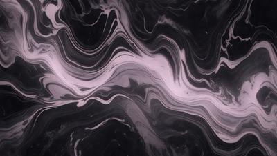 The primary subject of the image is a close-up of a marbled surface, which appears to be a black and white pattern. The setting is a dark background, which contrasts with the marbled surface. The visual style is a close-up of the marbled surface, showcasing its intricate patterns. The colors and mood of the image are predominantly black and white, giving it a classic and elegant appearance.