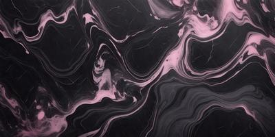 The image features a black marble countertop with a pinkish hue. The countertop has a swirling pattern, giving it a unique and visually appealing appearance. The overall atmosphere of the image is elegant and sophisticated, with the combination of the black marble and the pinkish hue creating a striking contrast.