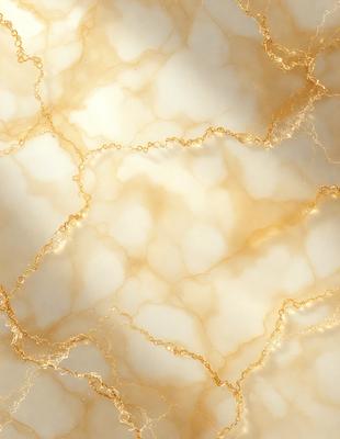 The primary subject of the image is a marble wall with a gold-colored pattern. The setting is a room with a white background. The visual style is a close-up of the marble wall, showcasing the intricate gold pattern. The colors and mood of the image are predominantly white and gold, creating a luxurious and elegant atmosphere.