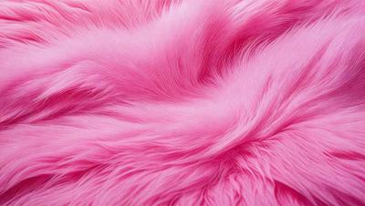 The primary subject of the image is a pink fur, which is the main object, scene, or focus of the image. The setting/background features a pink background, which adds to the overall atmosphere of the image. The visual style of the image is a close-up of the pink fur, showcasing its texture and details. The colors and mood of the image are predominantly pink, creating a warm and inviting atmosphere.