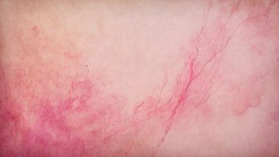 The primary subject of the image is a pink background with a red and white pattern. The setting is a wall, and the visual style is a painting. The colors and mood of the image are predominantly pink and red, creating a warm and vibrant atmosphere.