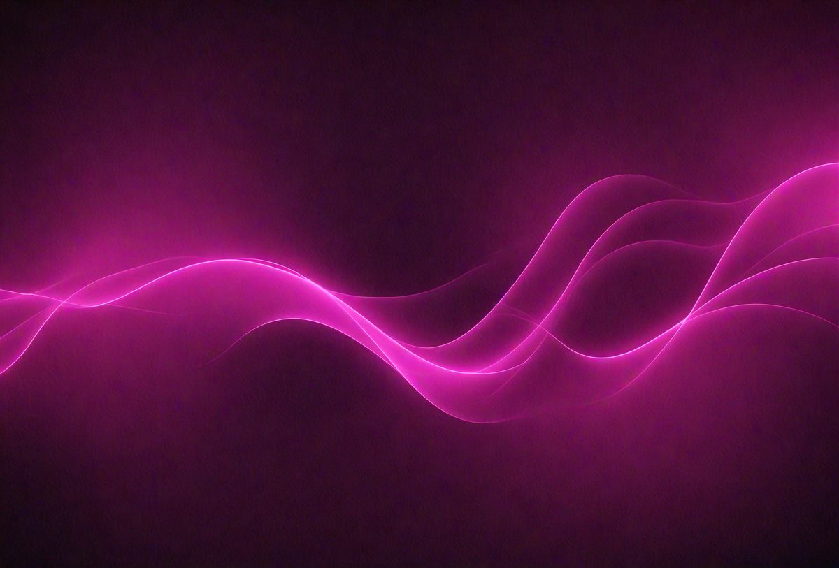 The primary subject of the image is a pink wave or flowing pattern, which is the main focus of the image. The setting is a purple background, which adds to the overall atmosphere of the image. The visual style is a combination of digital art and illustration, creating a unique and eye-catching design. The colors and mood of the image are predominantly pink, giving it a warm and inviting feel.