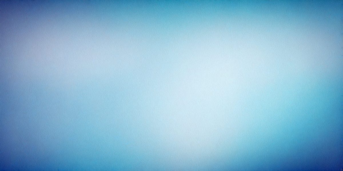 The primary subject of the image is a large, empty canvas with a blue background. The setting is a blank, white wall, and the visual style is a painting or drawing. The colors and mood of the image are predominantly blue, creating a calm and serene atmosphere.
