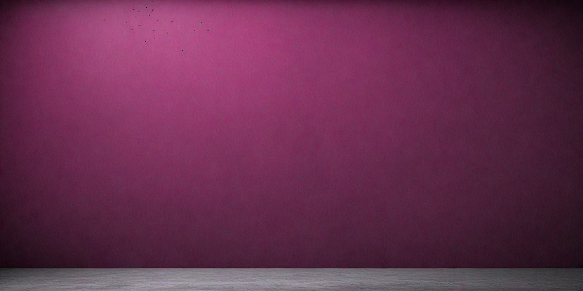The primary subject of the image is a purple wall. The setting is a room with a purple wall, and the visual style is a photo. The dominant colors are purple and pink, creating a calm and soothing atmosphere.