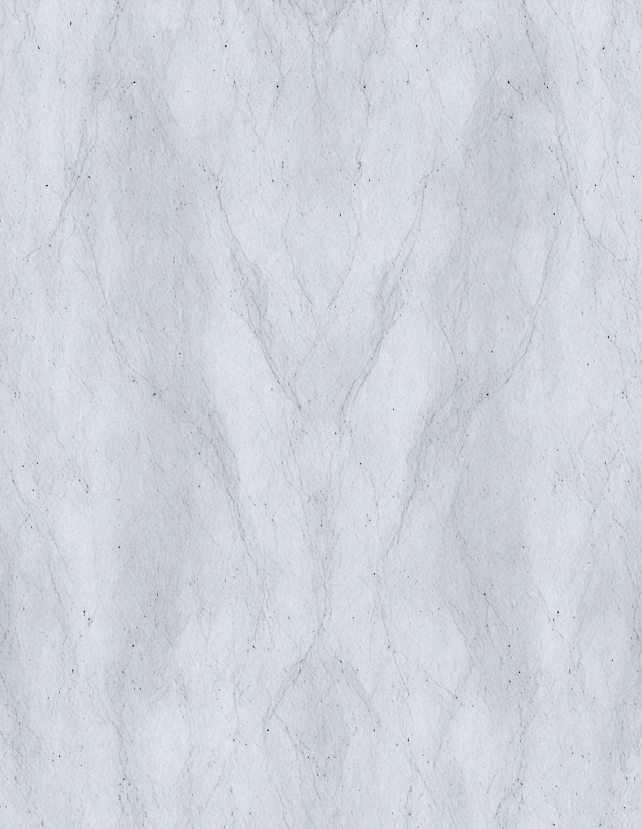 The primary subject of the image is a marble wall with a pattern of white and gray veins. The setting is a room with a white marble wall, and the visual style is a close-up of the marble wall. The colors and mood of the image are predominantly white and gray, giving it a clean and elegant appearance.
