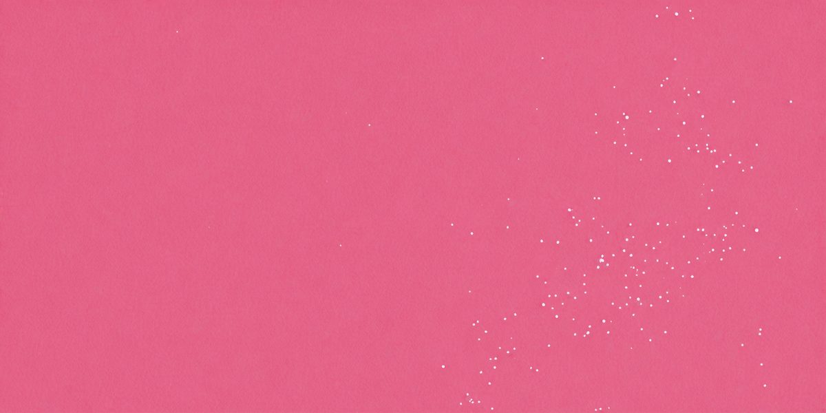 The primary subject of the image is a pink background with white specks. The setting is a pink wall, and the visual style is a patterned background. The colors and mood of the image are predominantly pink and white, creating a soft and delicate atmosphere.