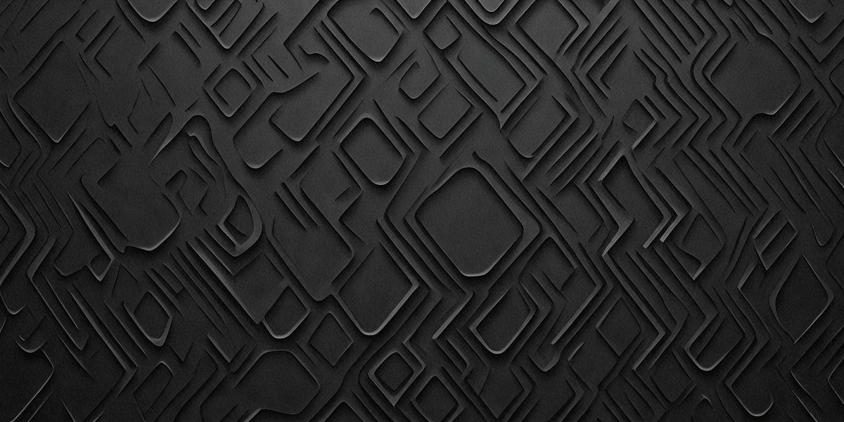 The primary subject of the image is a black and white patterned wallpaper. The setting is a black background, and the visual style is a patterned design. The dominant colors are black and white, creating a classic and timeless atmosphere.