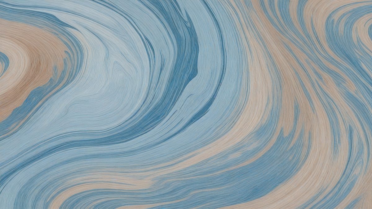 The primary subject of the image is a blue and white swirl pattern, which is the main object, scene, or focus of the image. The setting or background features a blue and white swirl pattern, which is the environment, backdrop, or surface visible in the image. The visual style of the image is a photo, as it is a real-life photograph of the swirl pattern. The dominant colors in the image are blue and white, creating a calm and soothing atmosphere.