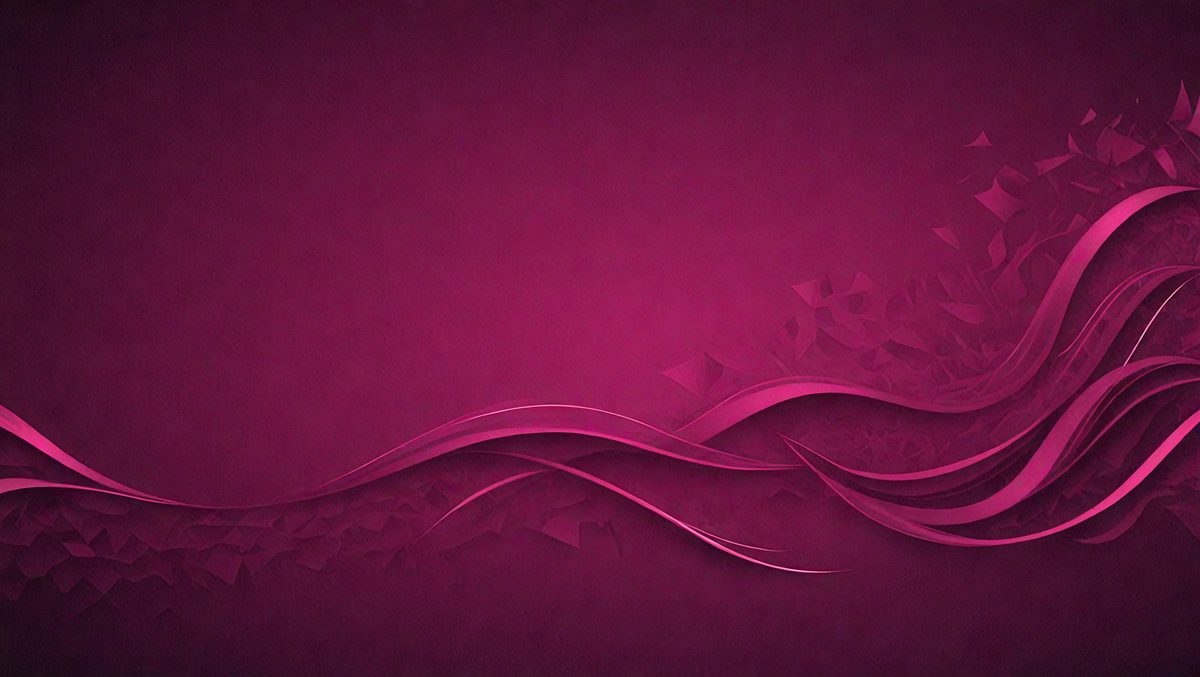 The primary subject of the image is a purple background with a flowing design. The setting is a wall, and the visual style is digital art. The dominant colors are purple and pink, creating a calm and soothing atmosphere.