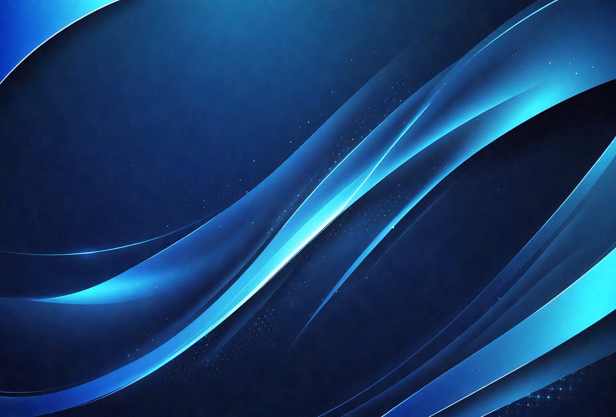 The primary subject of the image is a blue and white swirl pattern. The setting is a dark blue background, which contrasts with the swirl pattern. The visual style is a digital art or illustration, creating a dynamic and visually appealing design. The colors and mood of the image are predominantly blue, with a sense of movement and fluidity.