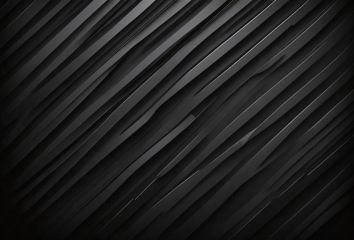 The primary subject of the image is a black and white patterned wall. The setting is a black background, and the visual style is a patterned wall. The dominant colors are black and white, creating a bold and striking atmosphere.