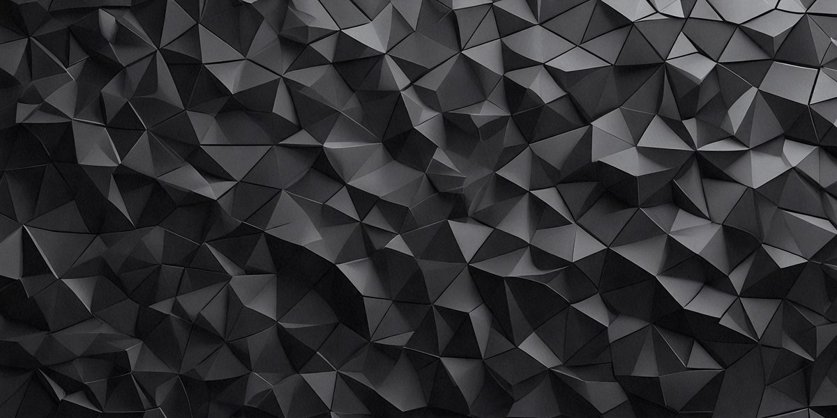 The primary subject of the image is a black and white geometric pattern. The setting is a black background, and the visual style appears to be a digital art or illustration. The dominant colors are black and white, creating a bold and striking pattern. The overall atmosphere of the image is modern and artistic.