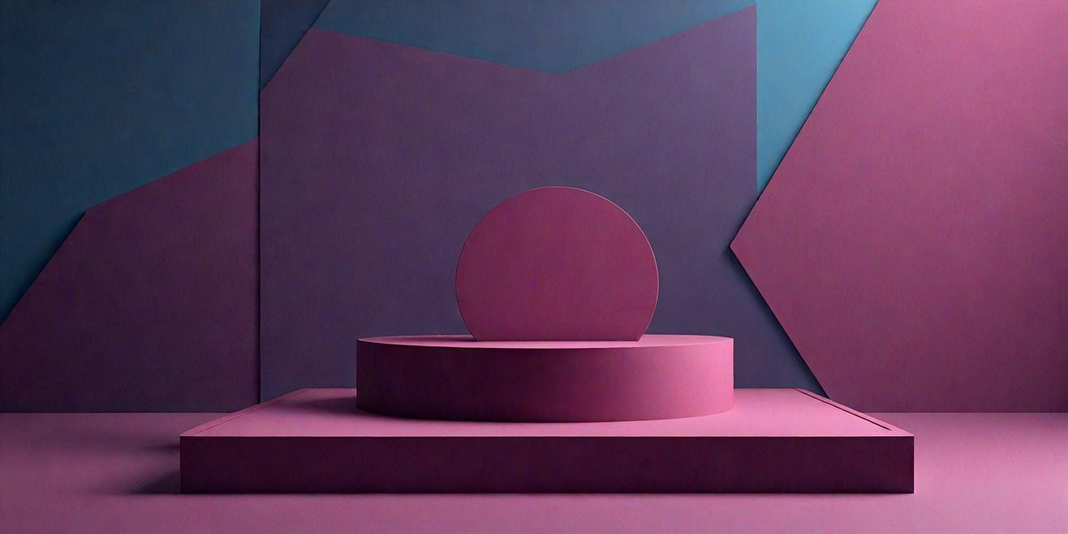 The primary subject of the image is a large, round, pink object, which appears to be a sculpture or a piece of art. The setting is a room with a purple wall, and the visual style is a combination of photo and digital art. The dominant colors in the image are pink and purple, creating a warm and inviting atmosphere.