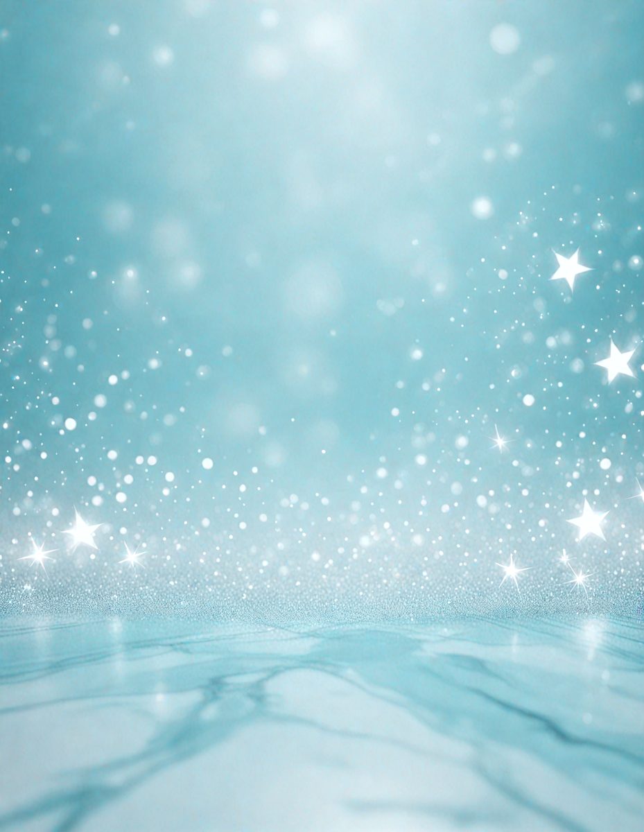 The primary subject of the image is a blue sky filled with stars. The setting is a vast, open space with no visible landmarks or objects. The visual style is a digital art or illustration, creating a sense of depth and beauty. The colors are predominantly blue and white, with the stars adding a touch of sparkle and warmth to the scene. The overall atmosphere is serene and peaceful, evoking a sense of wonder and exploration.