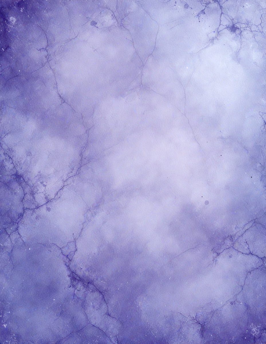 The primary subject of the image is a purple and white marbled wall. The setting is a room with a purple and white marbled wall as the main focus. The visual style is a close-up of the marbled wall, showcasing its unique texture and design. The colors and mood of the image are predominantly purple and white, creating a calm and serene atmosphere.