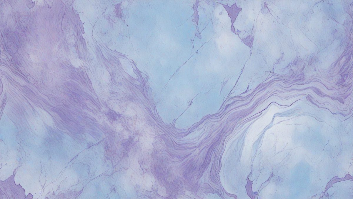 The image features a purple marble wall with a unique, swirling pattern. The wall appears to be made of marble, giving it a luxurious and elegant appearance. The purple hue of the marble adds a touch of sophistication and visual interest to the scene.