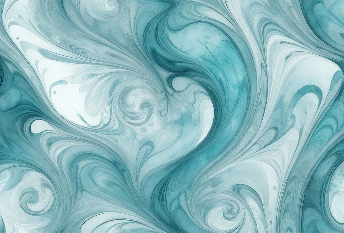 The primary subject of the image is a blue and white swirl pattern, which appears to be a digital art or illustration. The setting is a blue and white background, which complements the swirl pattern. The visual style is a combination of digital art and illustration, creating a unique and eye-catching design. The colors and mood of the image are predominantly blue and white, giving it a calming and soothing atmosphere.