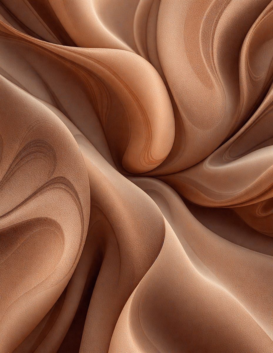 The primary subject of the image is a close-up of a brown, textured surface, possibly a piece of sand or a sculpture. The setting appears to be a desert-like environment, with a sandy or rocky background. The visual style of the image is a close-up, which emphasizes the intricate details of the textured surface. The colors in the image are predominantly brown, which adds to the overall atmosphere of the desert landscape.