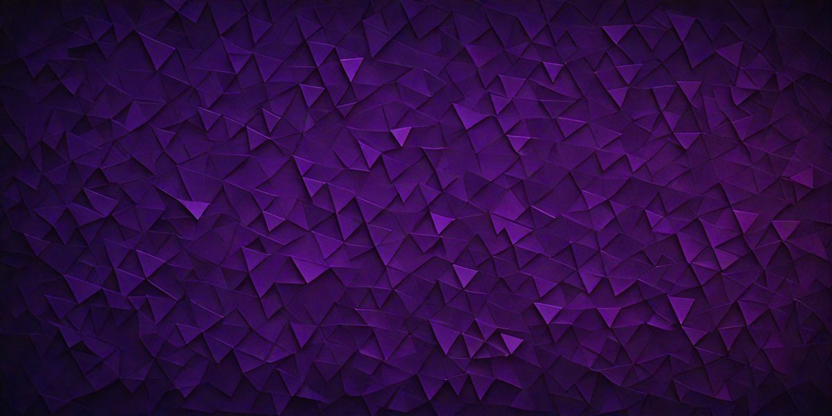 The primary subject of the image is a purple wall with a geometric pattern. The setting is a room with a purple wall, and the visual style is a digital art or illustration. The dominant colors are purple and various shades of purple, creating a calm and soothing atmosphere.