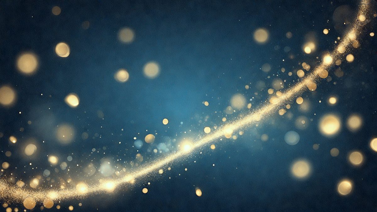 The primary subject of the image is a brightly lit star, which is the main focus of the scene. The setting is a dark blue background, creating a contrasting effect with the star. The visual style of the image is a digital art or illustration, as it appears to be a hand-drawn or computer-generated representation of the star. The colors and mood of the image are predominantly blue and bright, giving it a serene and celestial atmosphere.