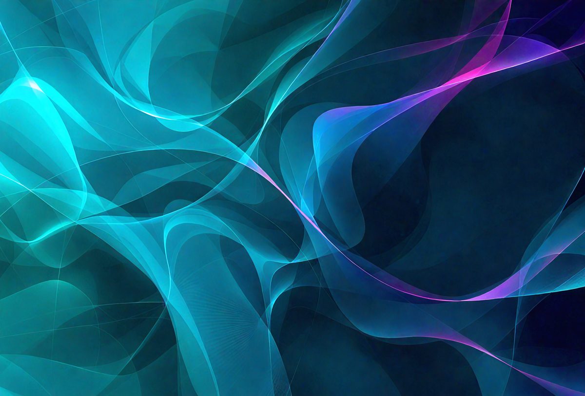 The primary subject of the image is a blue and purple swirl pattern, which is the main object, scene, or focus of the image. The setting or background is a dark blue sky, and the visual style appears to be a digital art or illustration. The dominant colors in the image are blue and purple, creating a calming and serene atmosphere.