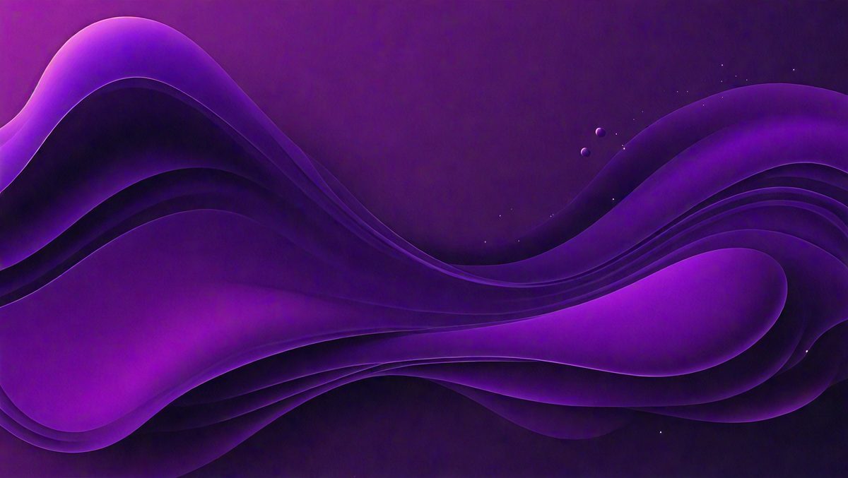 Purple, blue, and white colors dominate the image. The primary subject is a purple and blue swirl, which appears to be a digital art or illustration. The setting is a purple background, and the visual style is a combination of digital art and illustration. The colors and mood of the image are calming and serene, creating a sense of tranquility.